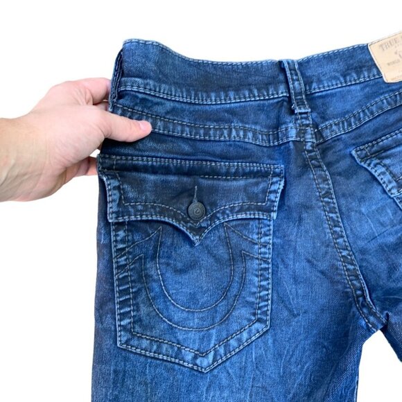 TRUE Religion Jeans Size 34 SLIM Blue - Picture 2 of 7